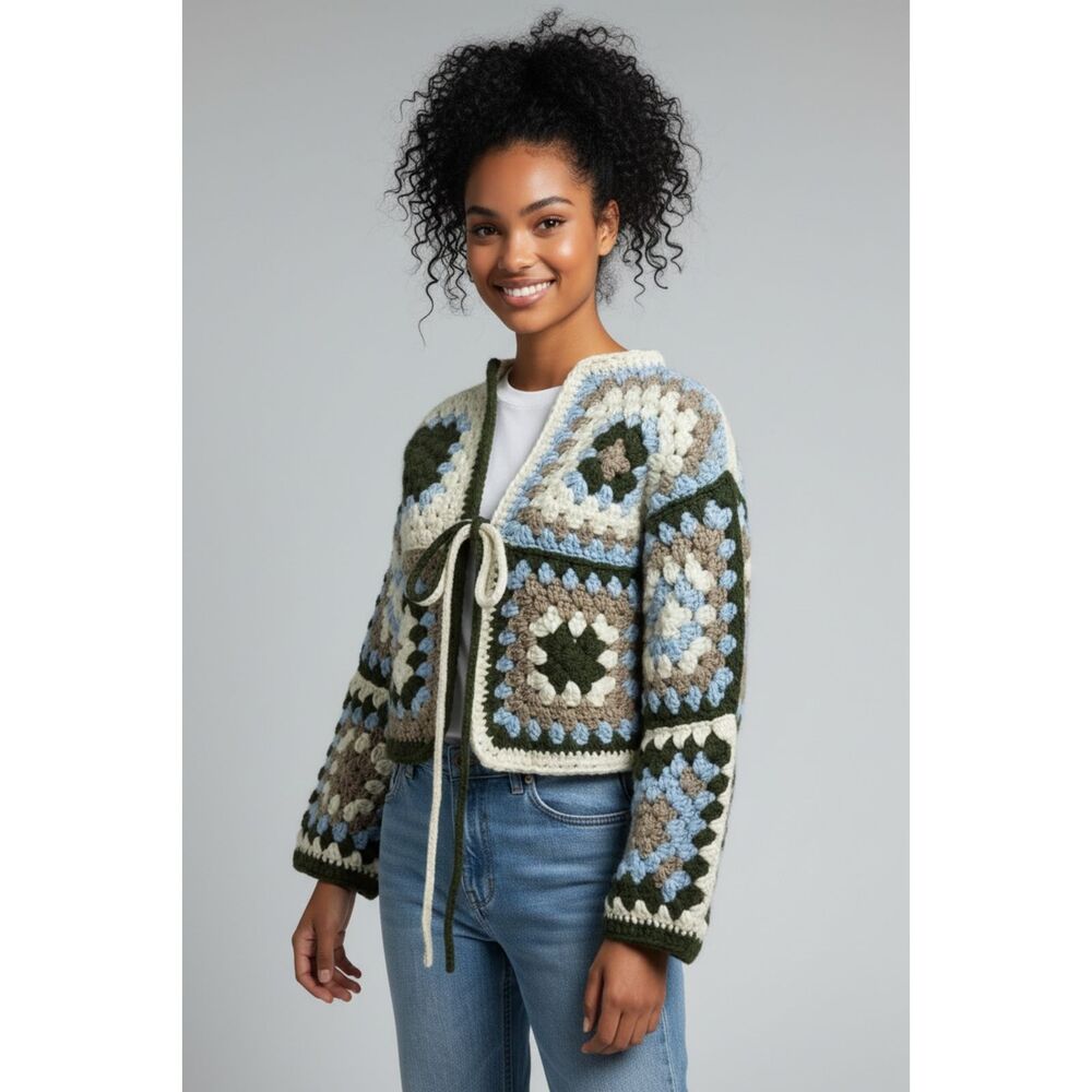 THE GARDEN PARTY Handmade Crochet Cardigan